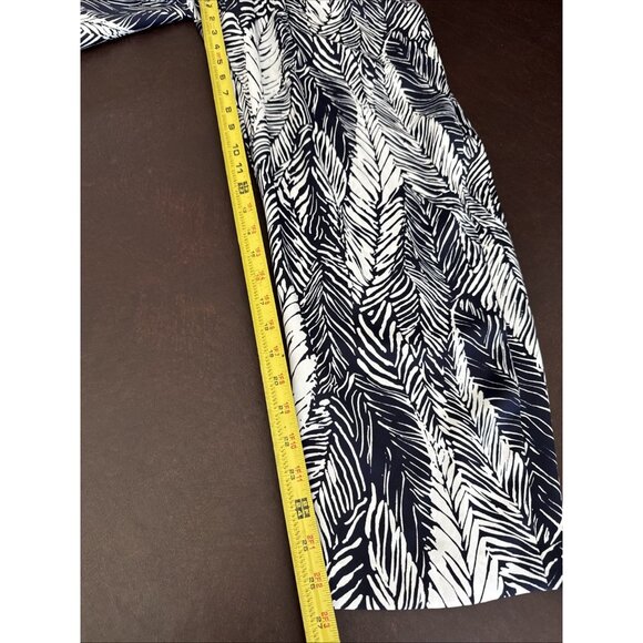 Club Monaco Priscilla Womens Jumpsuit Blue/White Leaf Print Halter Neck Size 12 - Picture 6 of 8